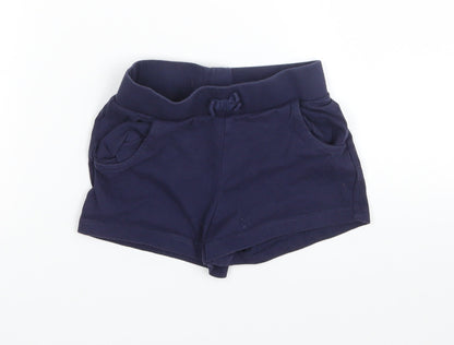 George Girls Blue   Cut-Off Shorts Size 4-5 Years