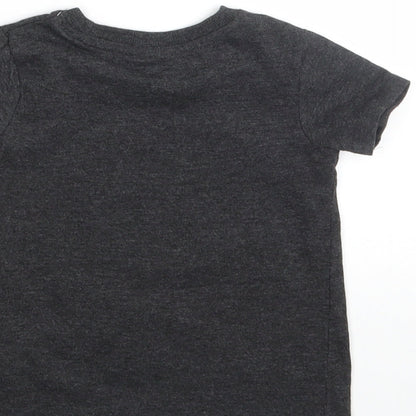 SO CUTE Baby Grey Animal Print  Basic T-Shirt Size 18-24 Months