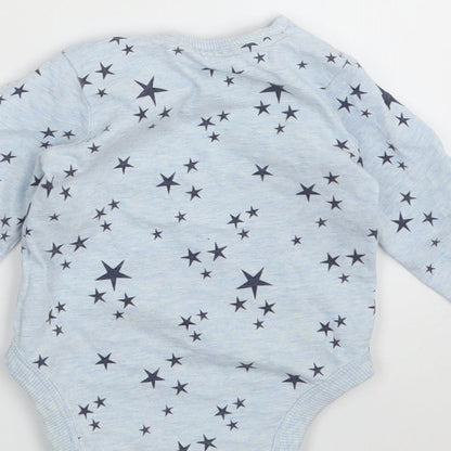 George  Blue Argyle/Diamond  Babygrow One-Piece Size 6-9 Months