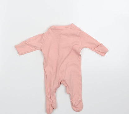 PRIMARK   Pink Floral  Babygrow One-Piece Size Newborn