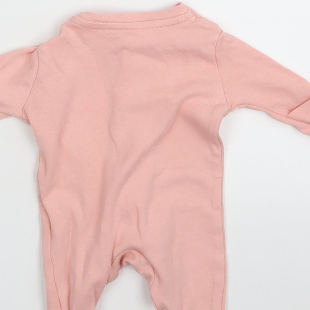 PRIMARK   Pink Floral  Babygrow One-Piece Size Newborn