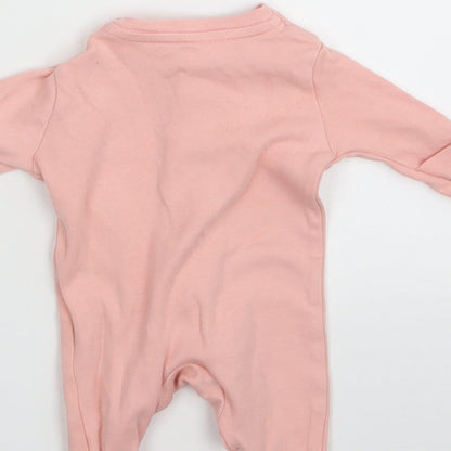 PRIMARK   Pink Floral  Babygrow One-Piece Size Newborn