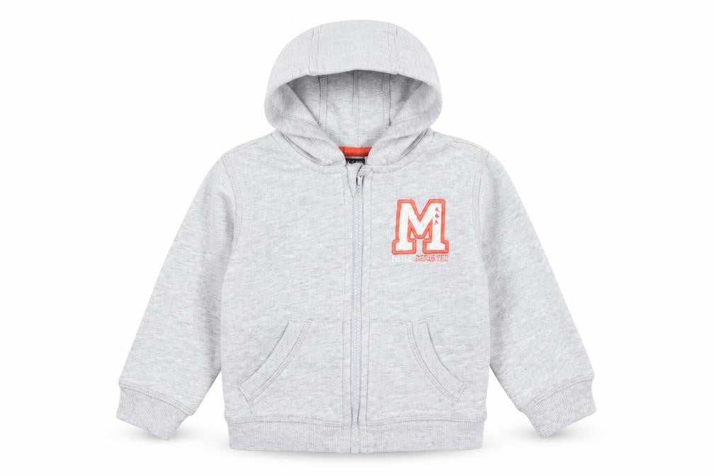 Front view of Kiabi boys’ grey basic jacket jacket, size 24, months