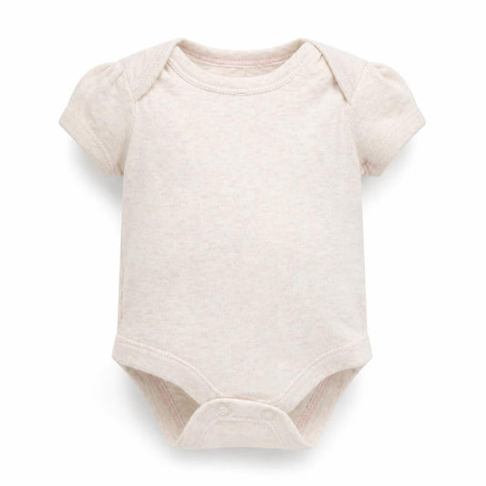 Front view of Tu Baby Grey Ikat Babygrow One-Piece Size Newborn