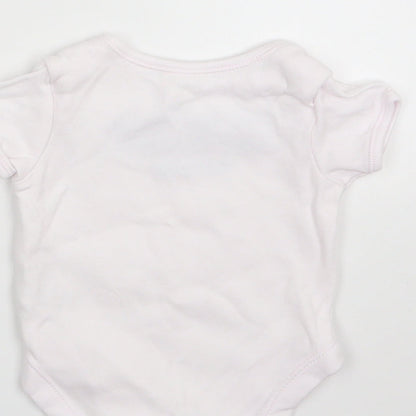 George Girls White   Babygrow One-Piece Size 0-3 Months