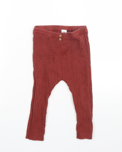 TU Girls Brown   Capri Trousers Size 12-18 Months