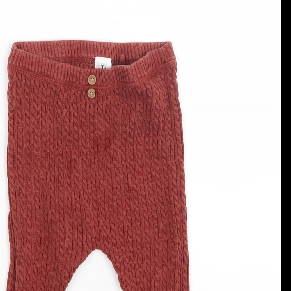 TU Girls Brown   Capri Trousers Size 12-18 Months
