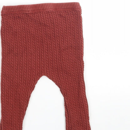 TU Girls Brown   Capri Trousers Size 12-18 Months
