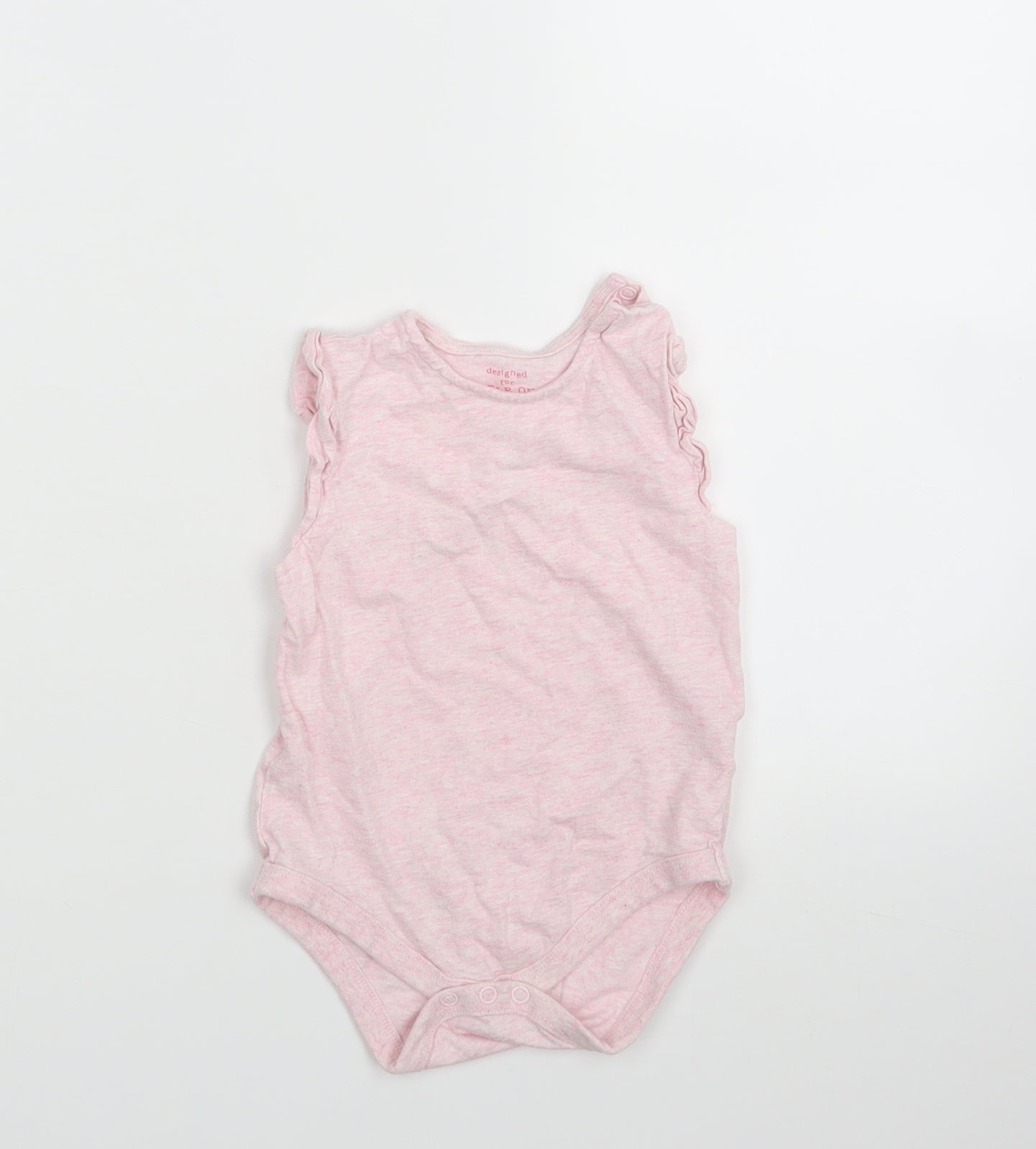 F&F Girls Pink   Babygrow One-Piece Size 12-18 Months