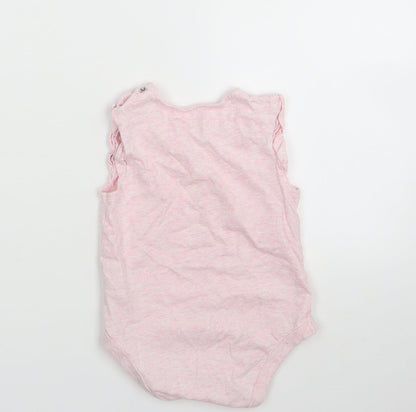 F&F Girls Pink   Babygrow One-Piece Size 12-18 Months