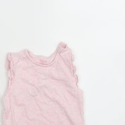 F&F Girls Pink   Babygrow One-Piece Size 12-18 Months