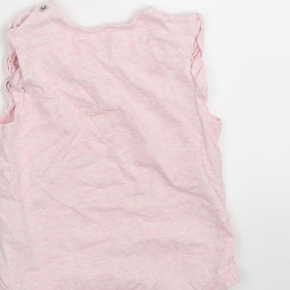 F&F Girls Pink   Babygrow One-Piece Size 12-18 Months