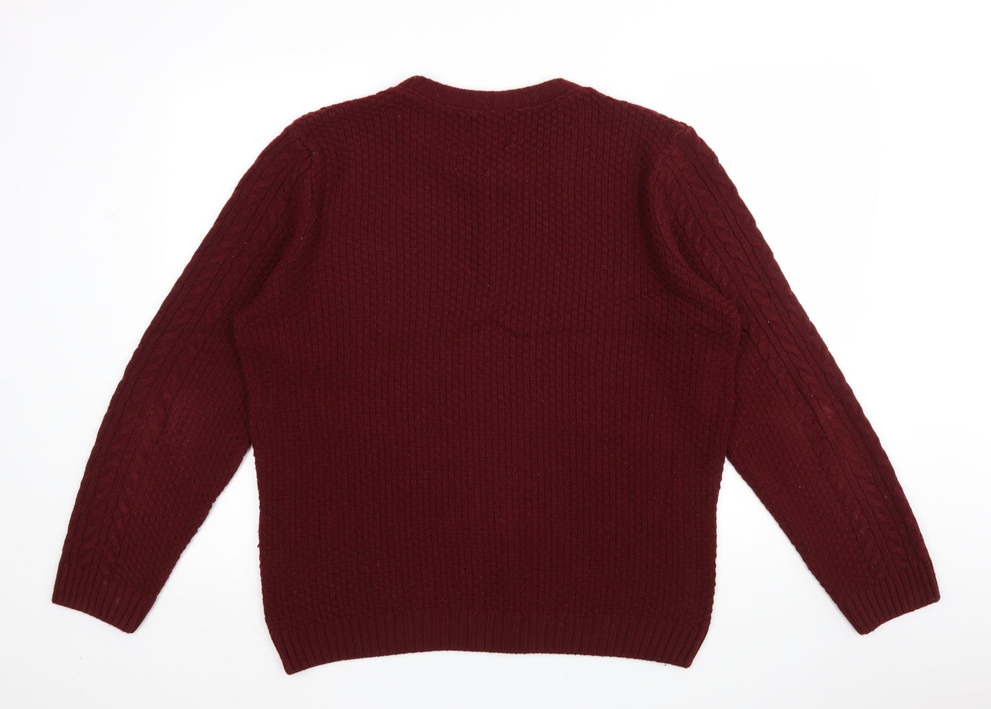 Mens UK Size L Burton Red Pullover Sweatshirt