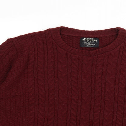 Mens UK Size L Burton Red Pullover Sweatshirt