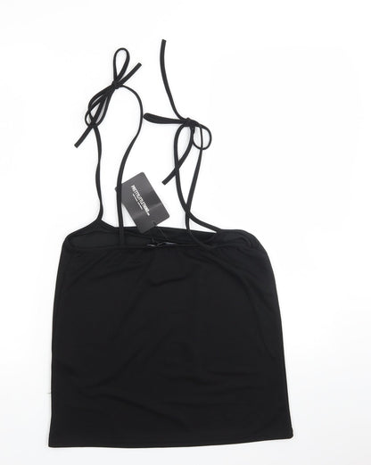 Womens UK Size 10 pretty little  Thing Black Basic T-Shirt