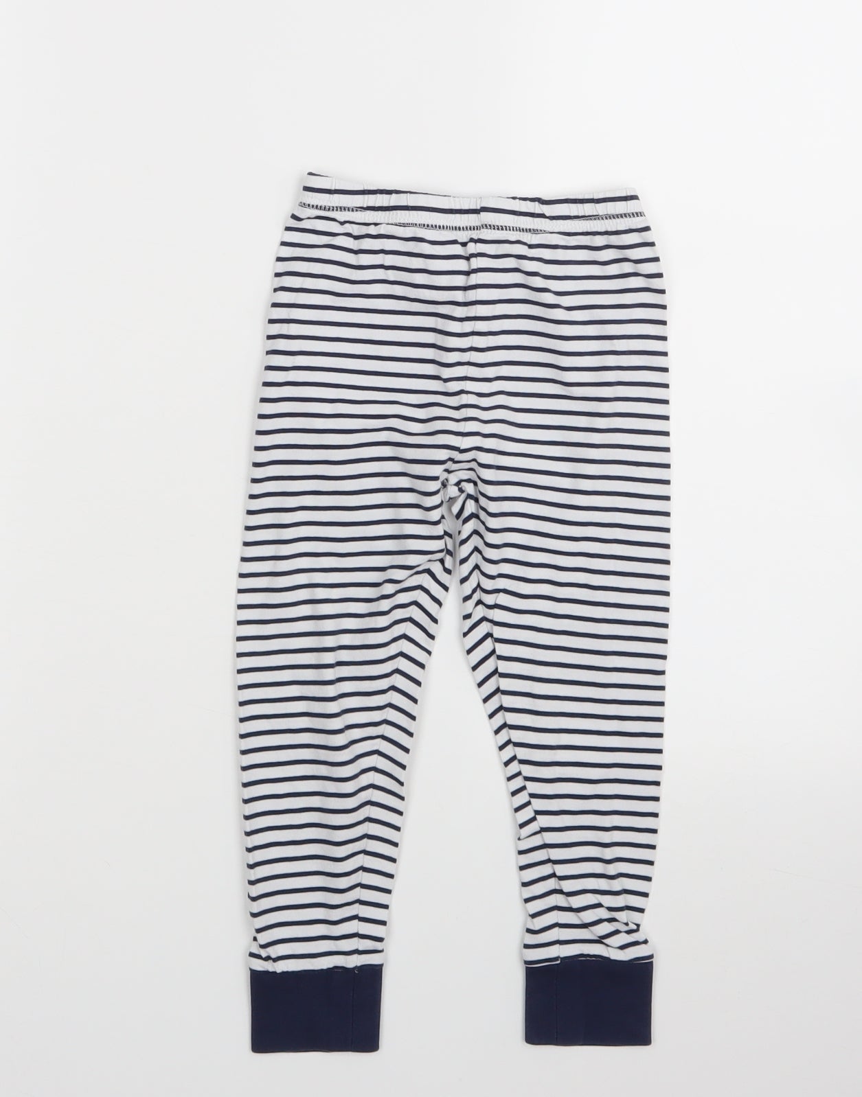 George Girls Blue Striped  Capri Trousers Size 3-4 Years