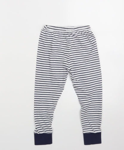 George Girls Blue Striped  Capri Trousers Size 3-4 Years