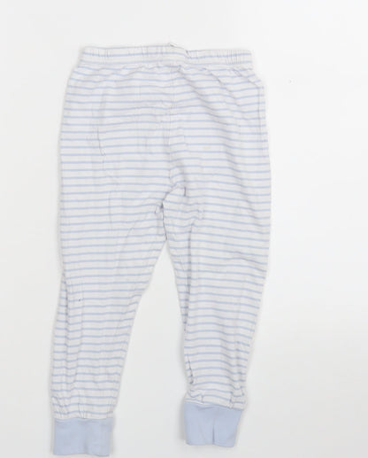 George Girls Blue Striped  Capri Trousers Size 3-4 Years