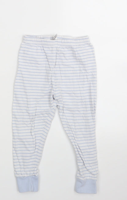 George Girls Blue Striped  Capri Trousers Size 3-4 Years