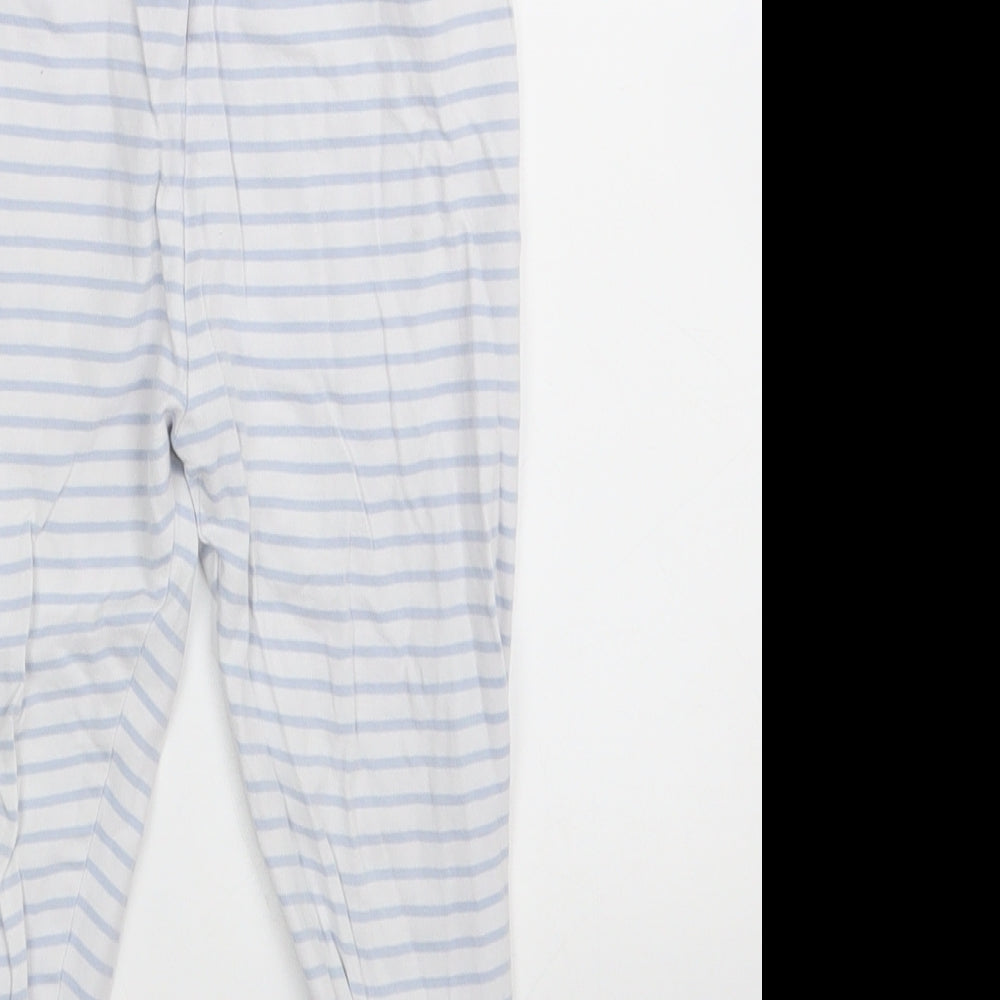 George Girls Blue Striped  Capri Trousers Size 3-4 Years