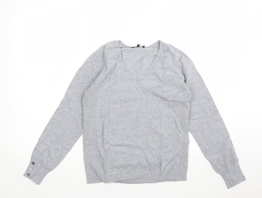 Womens UK Size 12 Matalan Grey Pullover Jumper