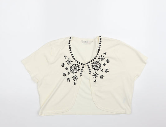 BHS Womens Ivory   Cardigan Jumper Size 16