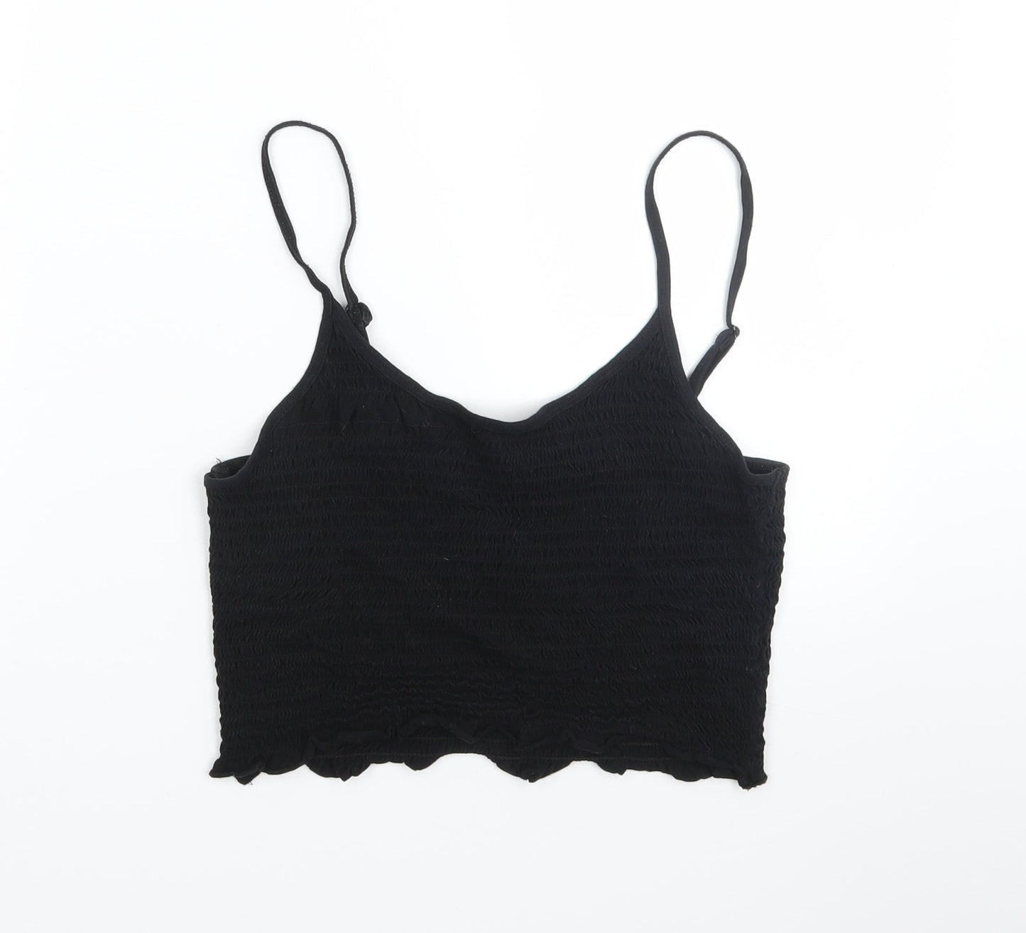 Womens UK Size 10 ASOS Black Basic T-Shirt