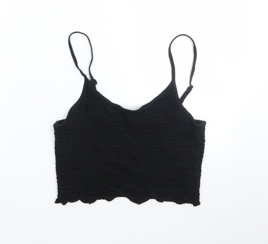 Womens UK Size 10 ASOS Black Basic T-Shirt