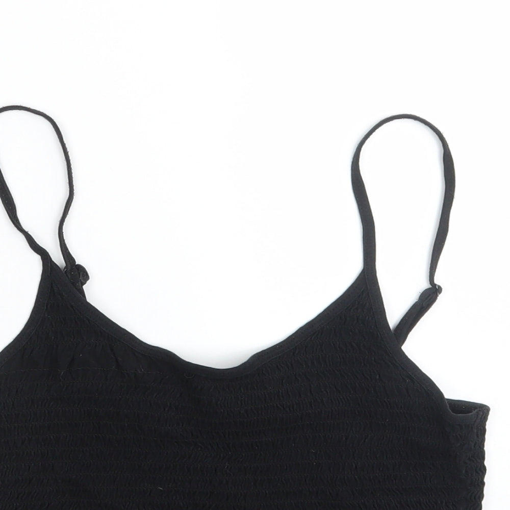 Womens UK Size 10 ASOS Black Basic T-Shirt