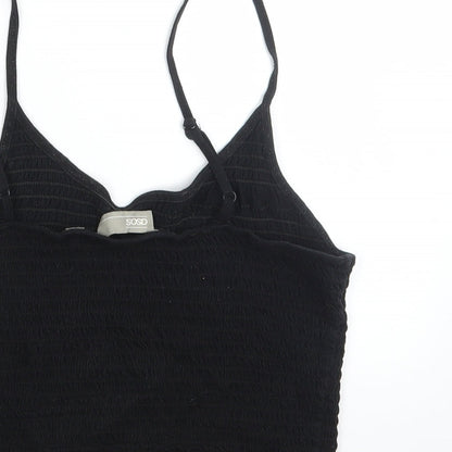 Womens UK Size 10 ASOS Black Basic T-Shirt