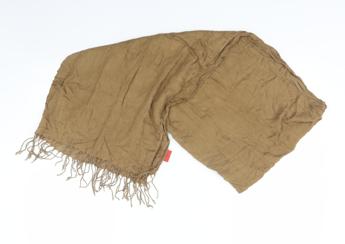 Front view of Cashmirette women’s brown scarf