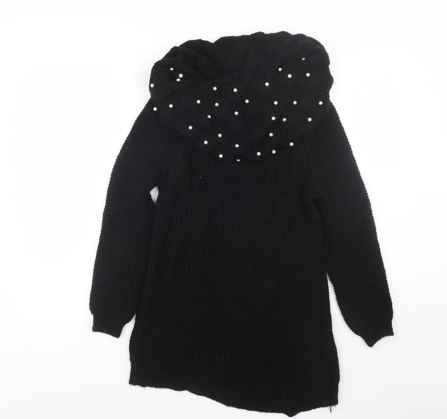 Womens UK Size S Preworn Black Pullover Jumper