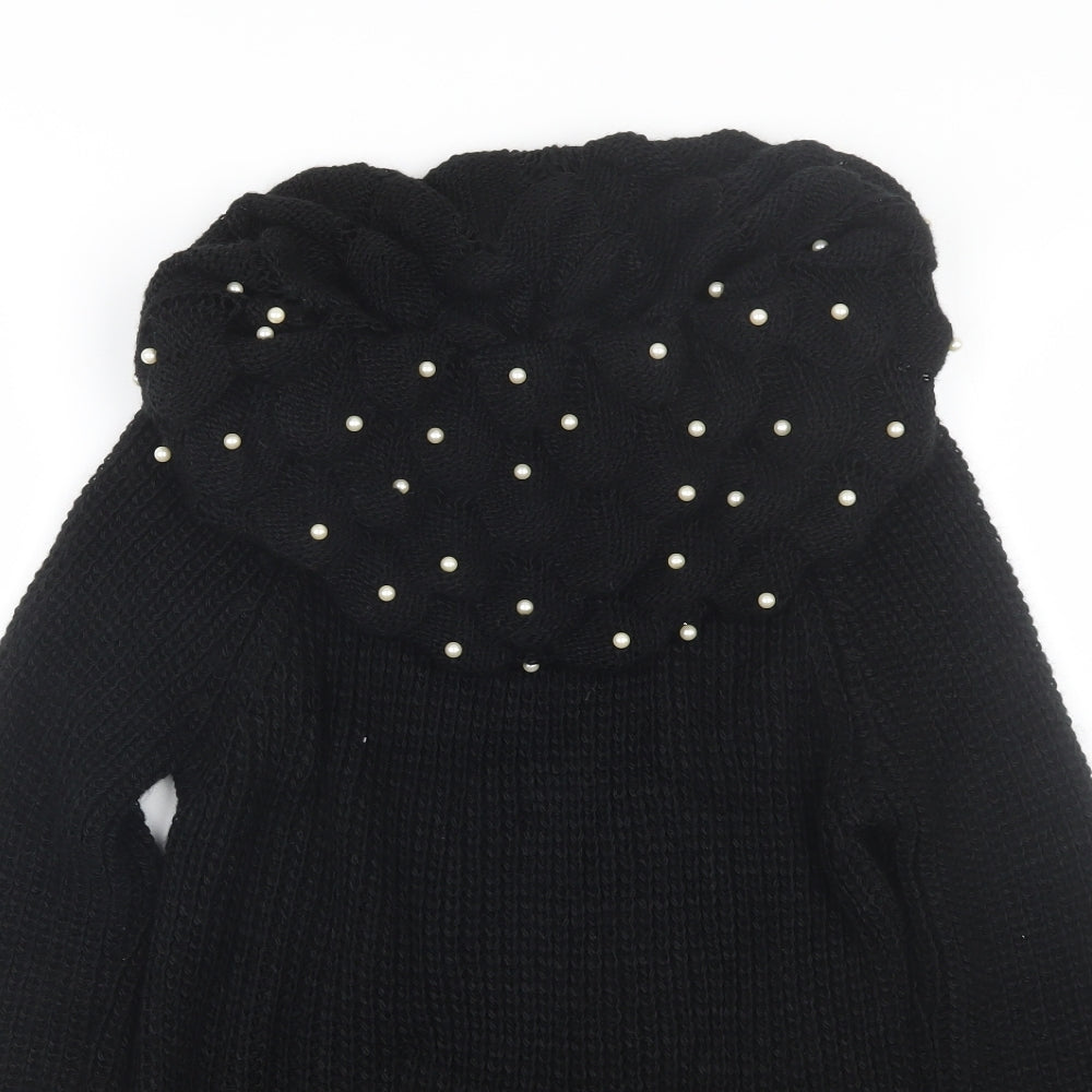Womens UK Size S Preworn Black Pullover Jumper