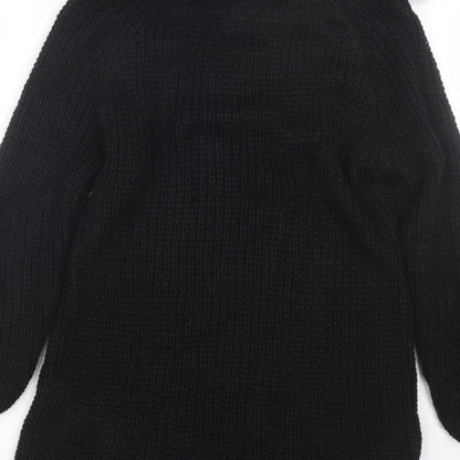 Womens UK Size S Preworn Black Pullover Jumper