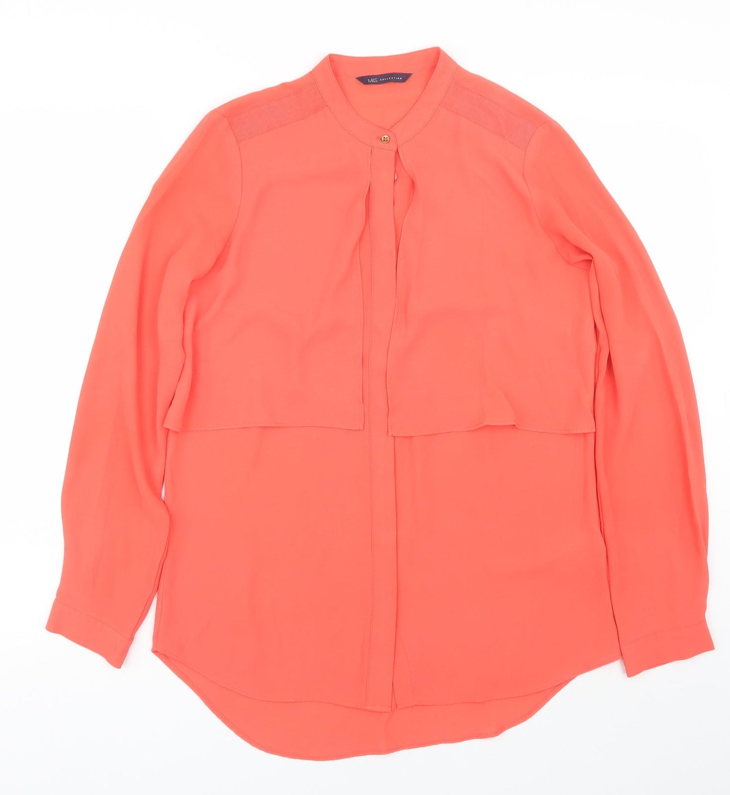 M&S Womens Pink   Basic Blouse Size 8