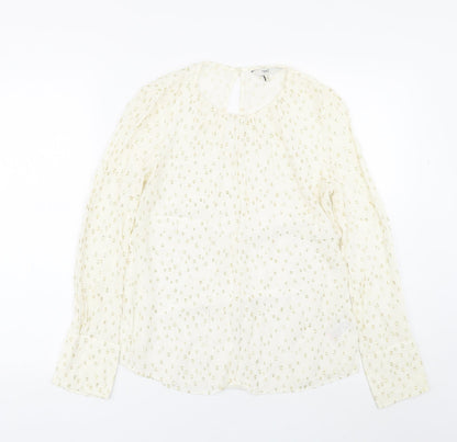 Womens UK Size 8 NEXT White Basic Blouse