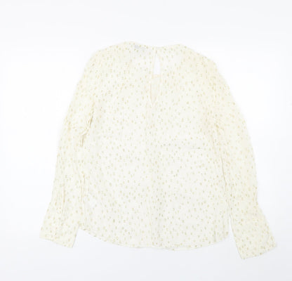 Womens UK Size 8 NEXT White Basic Blouse