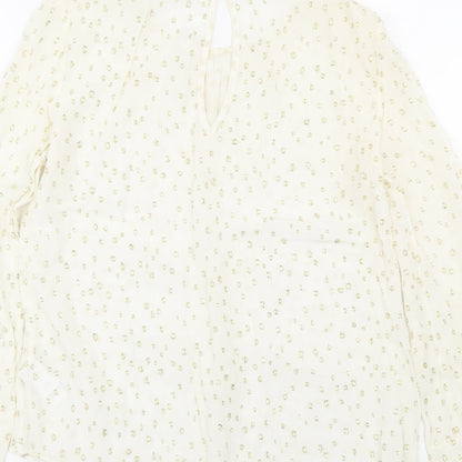 Womens UK Size 8 NEXT White Basic Blouse