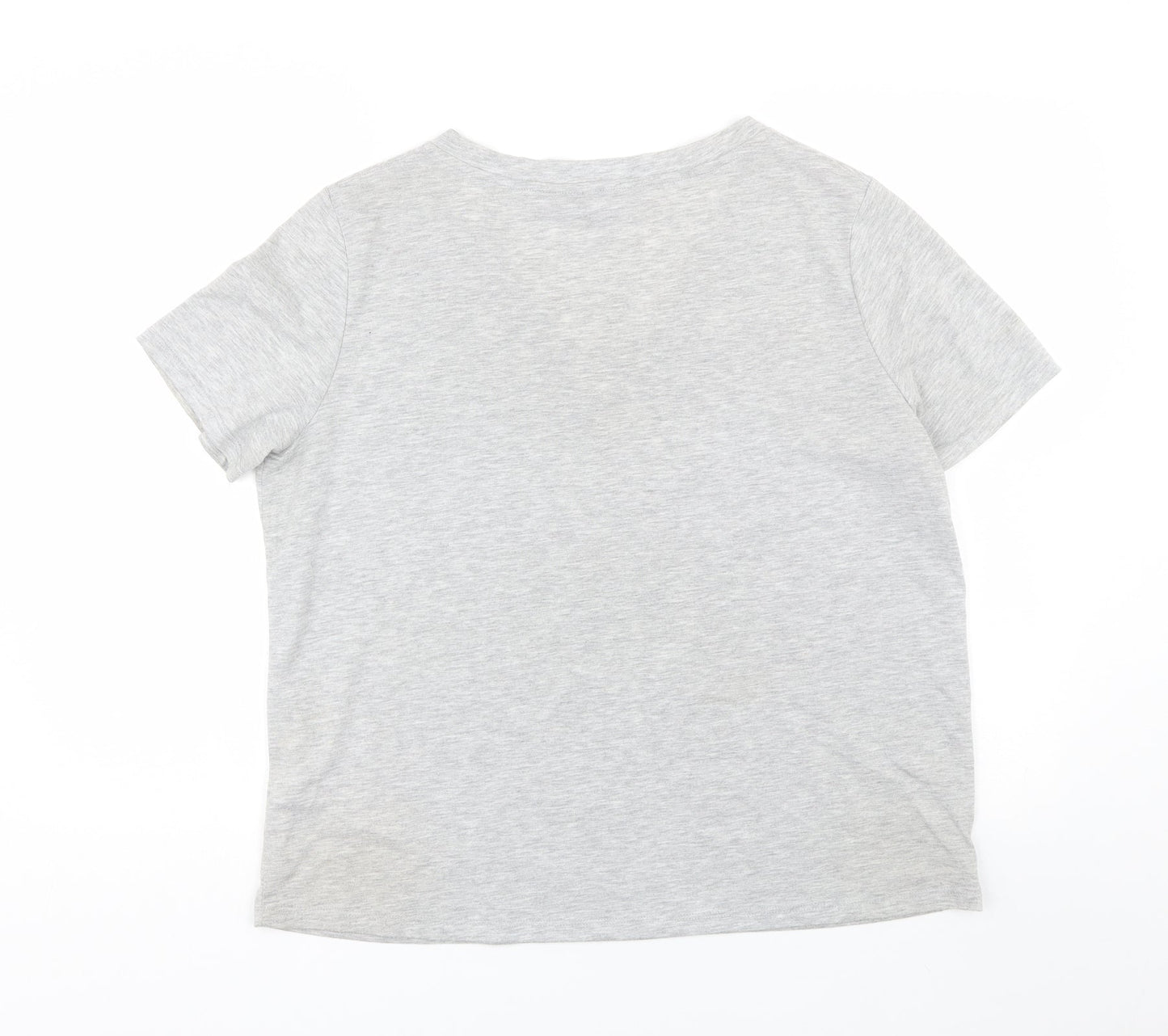 Womens UK Size 16 Dorothy Perkins Grey Basic T-Shirt