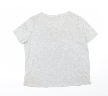 Womens UK Size 16 Dorothy Perkins Grey Basic T-Shirt