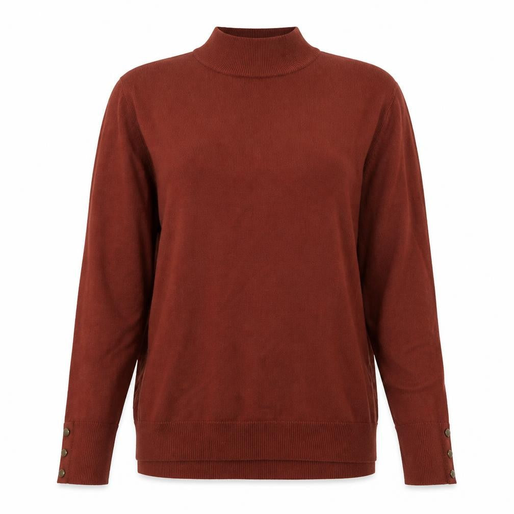 Womens UK Size 8 Peacocks Brown Pullover Jumper
