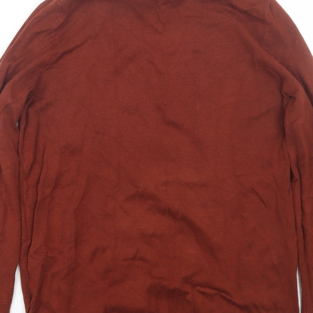 Womens UK Size 8 Peacocks Brown Pullover Jumper