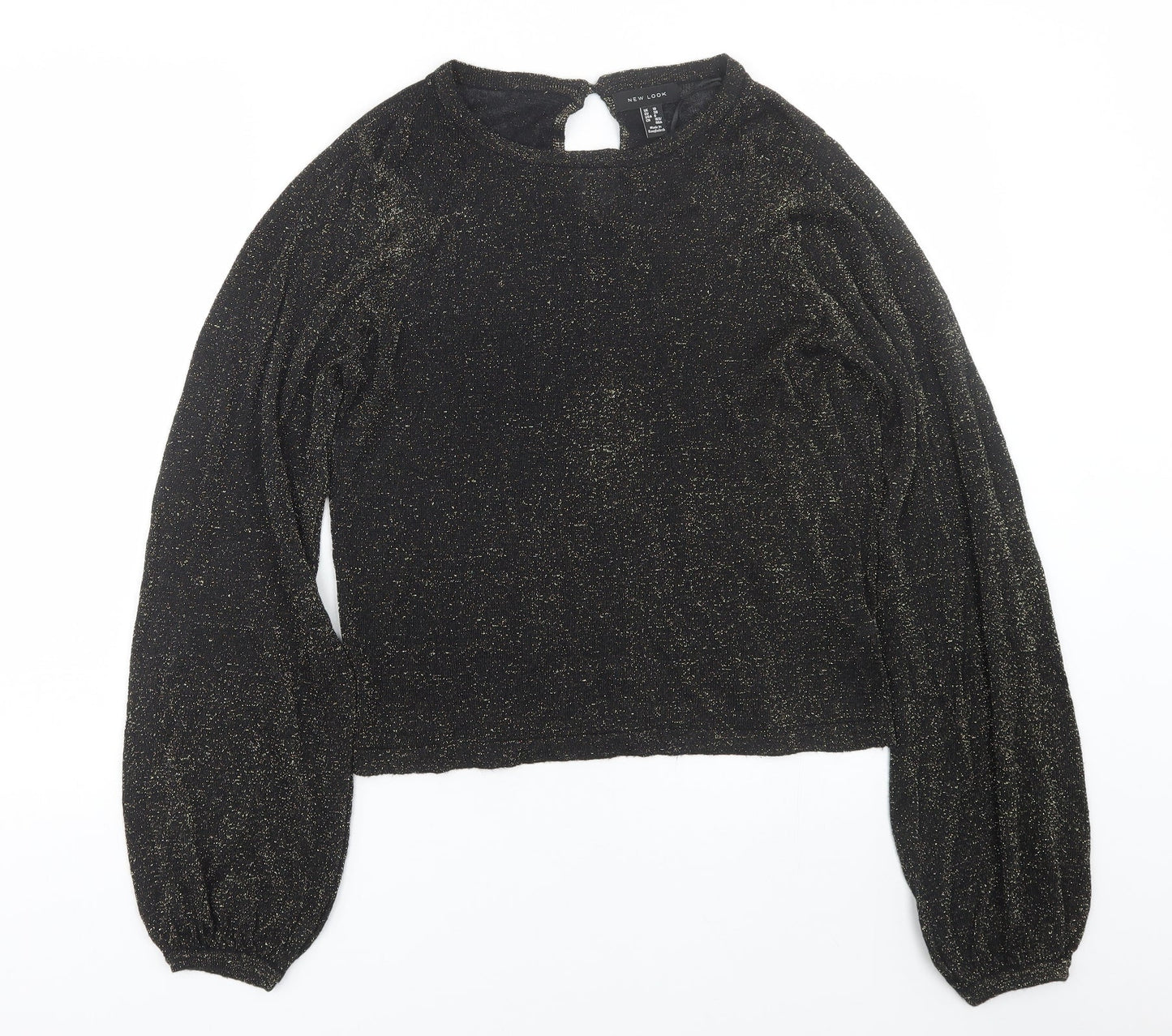 Womens UK Size 10 New Look Black Pullover Jumper