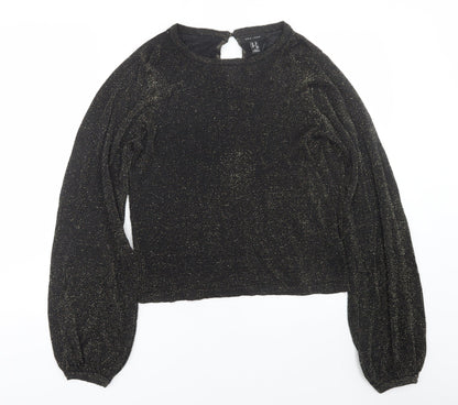 Womens UK Size 10 New Look Black Pullover Jumper