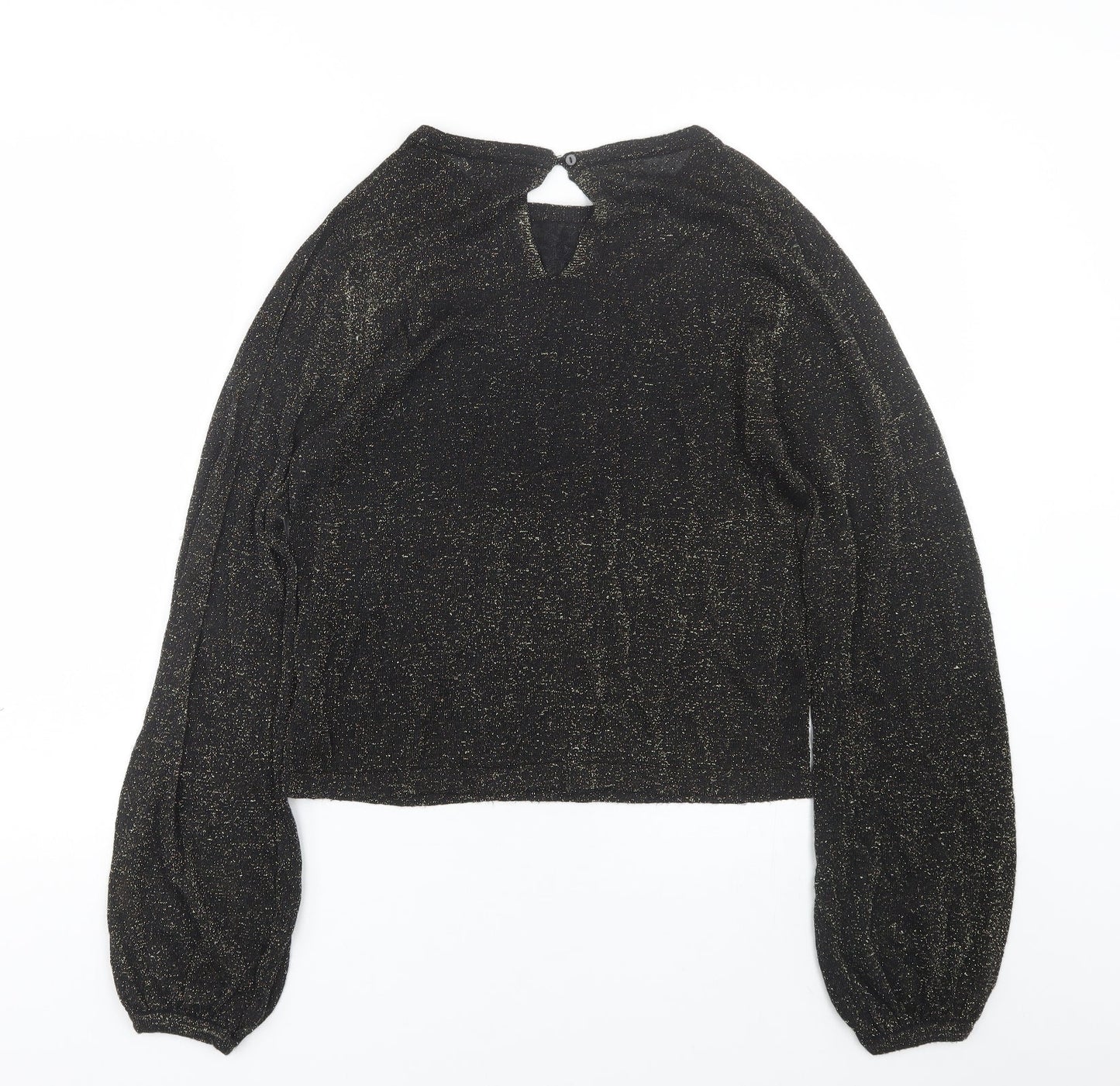 Womens UK Size 10 New Look Black Pullover Jumper