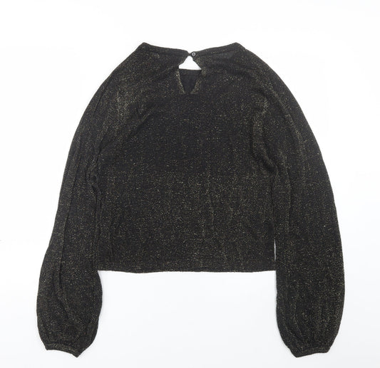 Womens UK Size 10 New Look Black Pullover Jumper