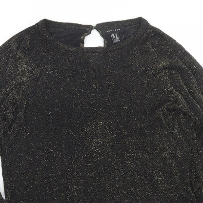 Womens UK Size 10 New Look Black Pullover Jumper