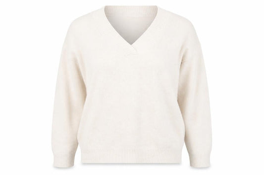 Front view of Urban bliss women’s beige jumper, size UK 12