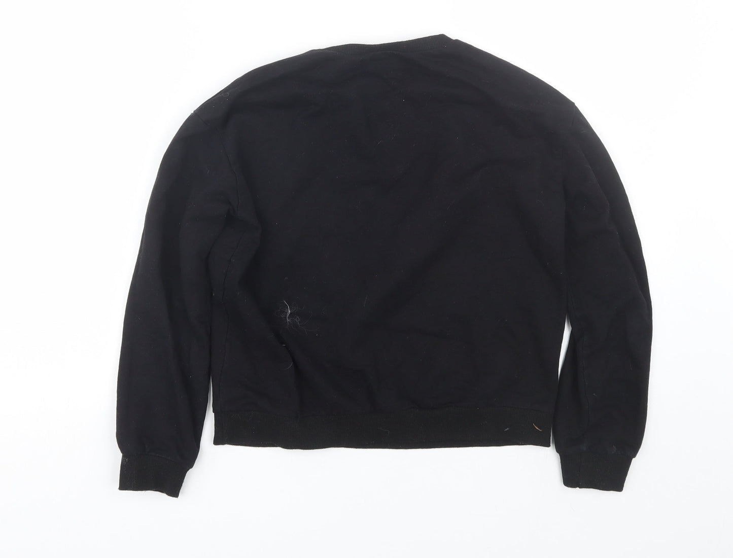 Shien Girls Black   Pullover Sweatshirt Size 11-12 Years  - Flowers