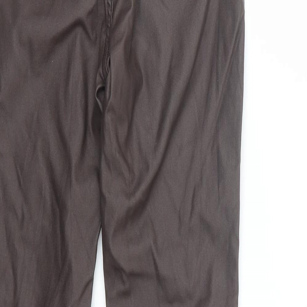 PRETTYLITTLETHING Womens Brown   Capri Jeans Size 8 L31 in